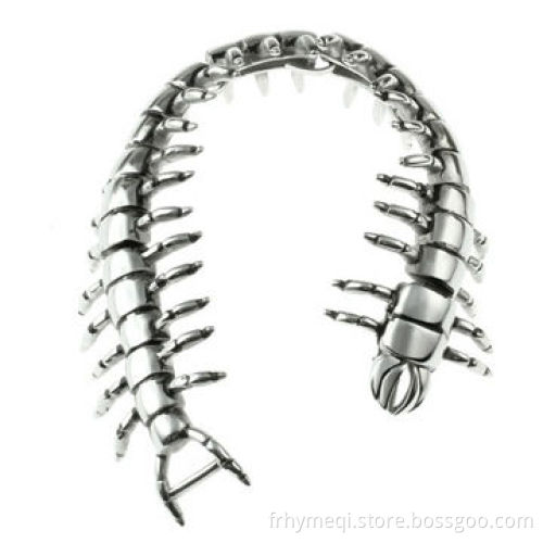 Chilopod Stainless Steel Bracelet for Men, Non-mainstream Personality Wild Animal Style